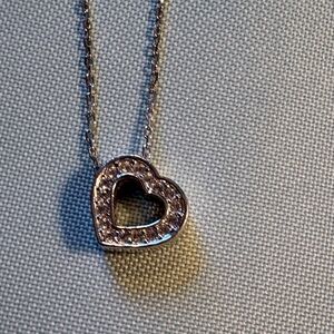 Swarovski Silver Heart Necklace